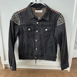 Distressed Auguste denim jacket.